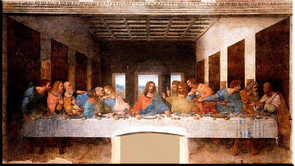 La última cena. Mural. Leonardo Da Vinci.