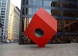 Cubo rojo. Isamu Noguchi, Nueva York.