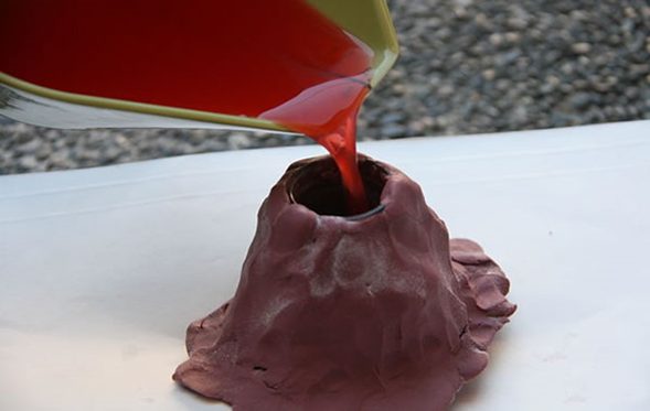 Modelo de volcán.