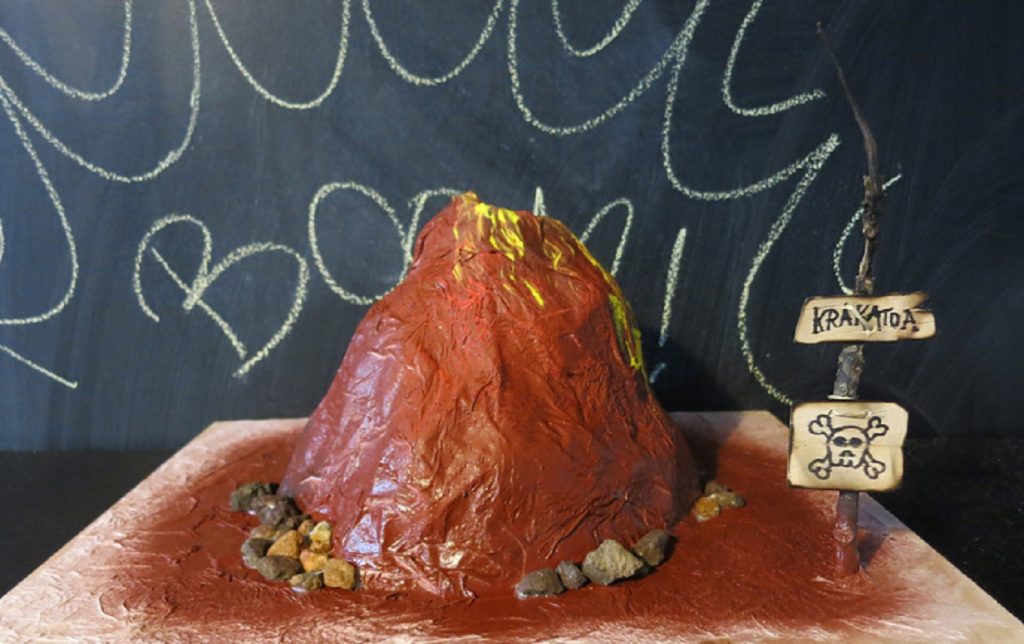 How to make smoke come out of a homemade volcano